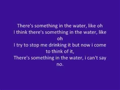 there's something in the water lyrics|something in the water lyrics.